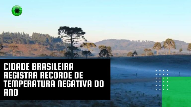 Cidade brasileira registra recorde de temperatura negativa do ano