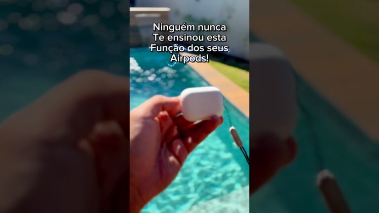 Como aumentar o volume com a haste dos AirPods