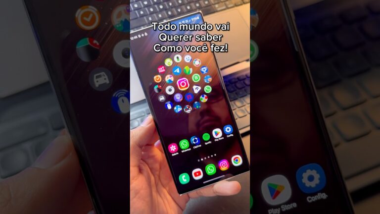 Como deixar os ícones do seu celular numa efeito holograma