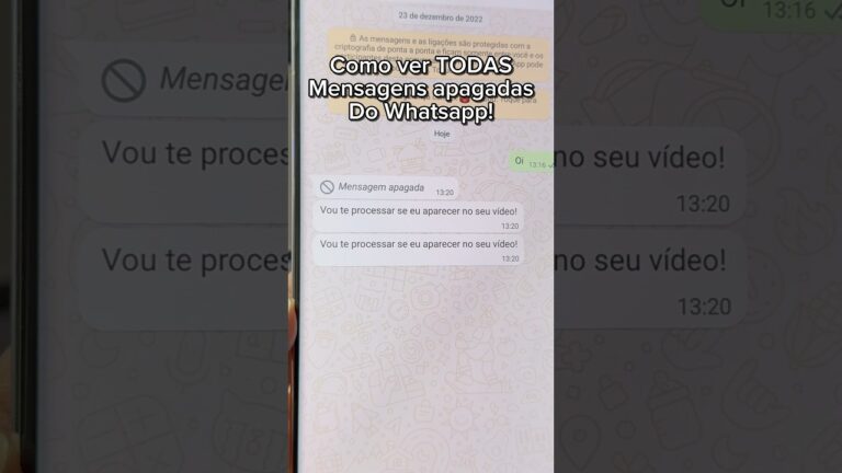 Como ver mensagens apagadas no Whatsapp