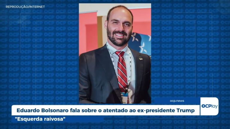 Eduardo Bolsonaro fala sobre o atentado ao ex-presidente Trump