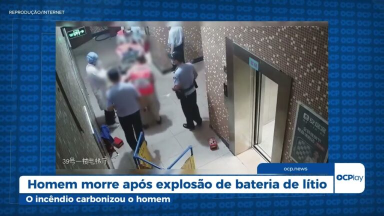 Homem morre após explosão de bateria de lítio