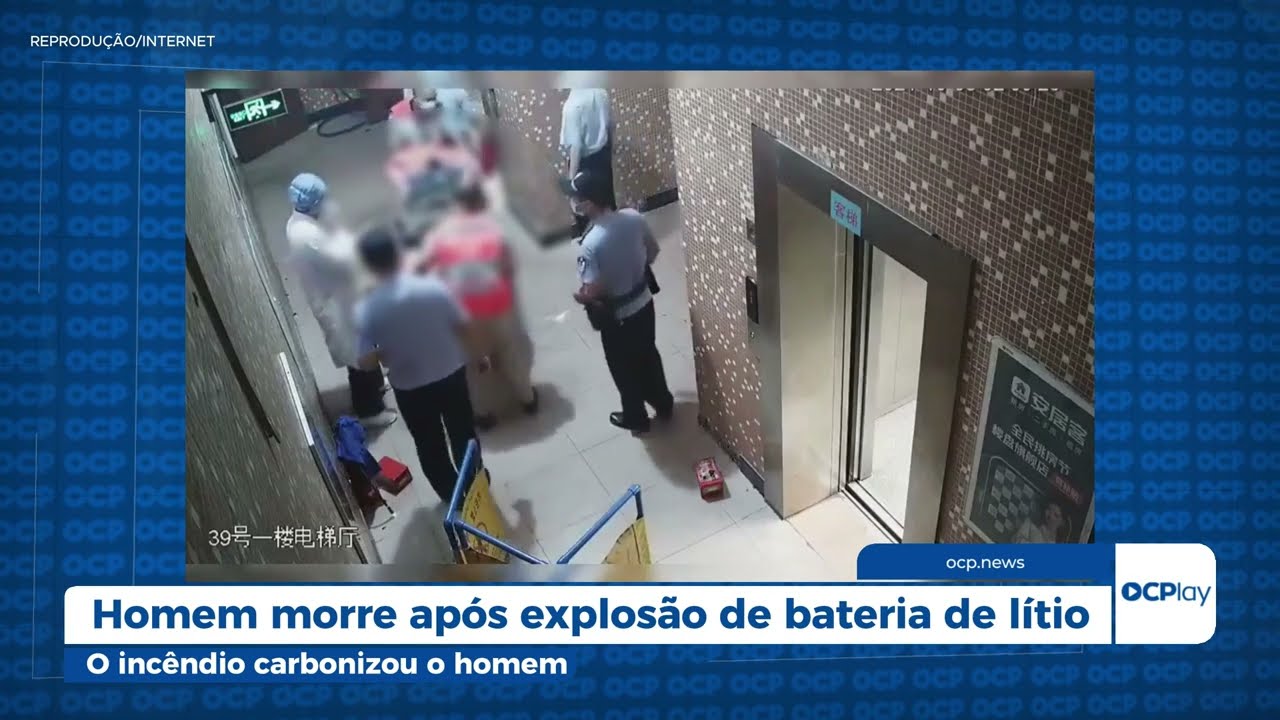 Homem morre após explosão de bateria de lítio