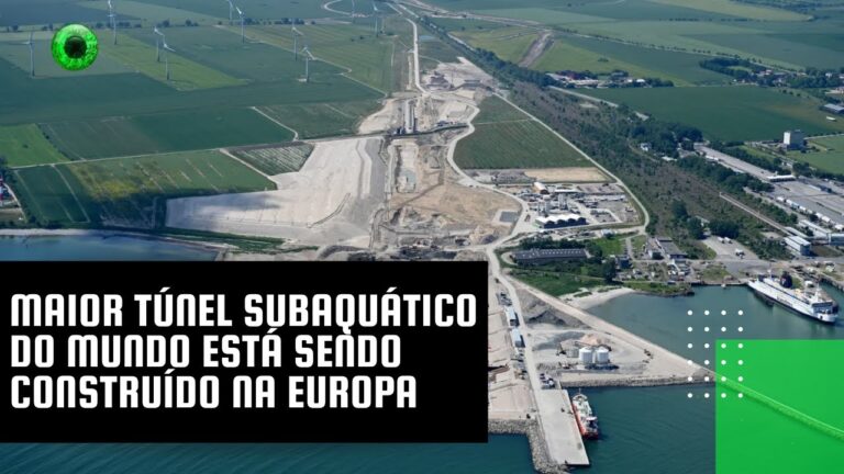 Maior túnel subaquático do mundo está sendo construído na Europa