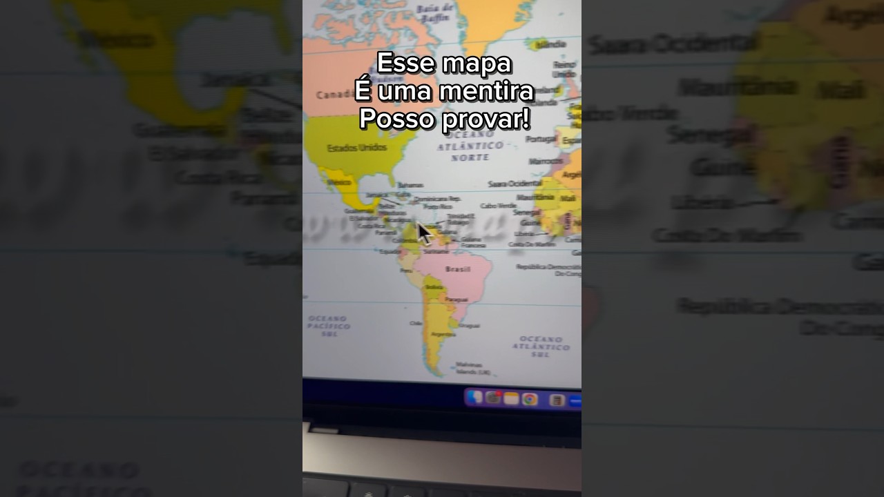 Mapa mundi é uma mentira