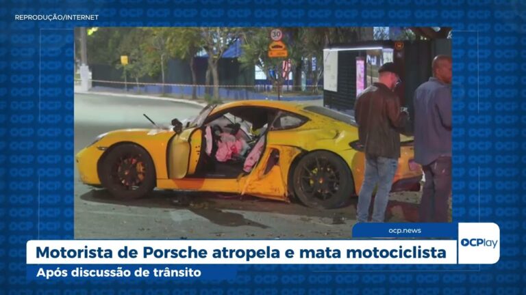 Motorista de Porsche atropela e mata motociclista