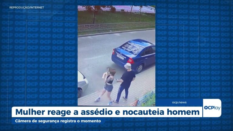 Mulher reage a assédio e nocauteia homem