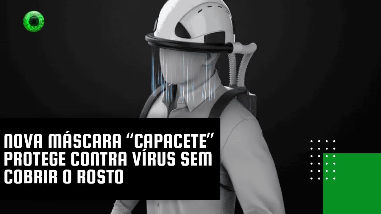 Nova máscara “capacete” protege contra vírus sem cobrir o rosto