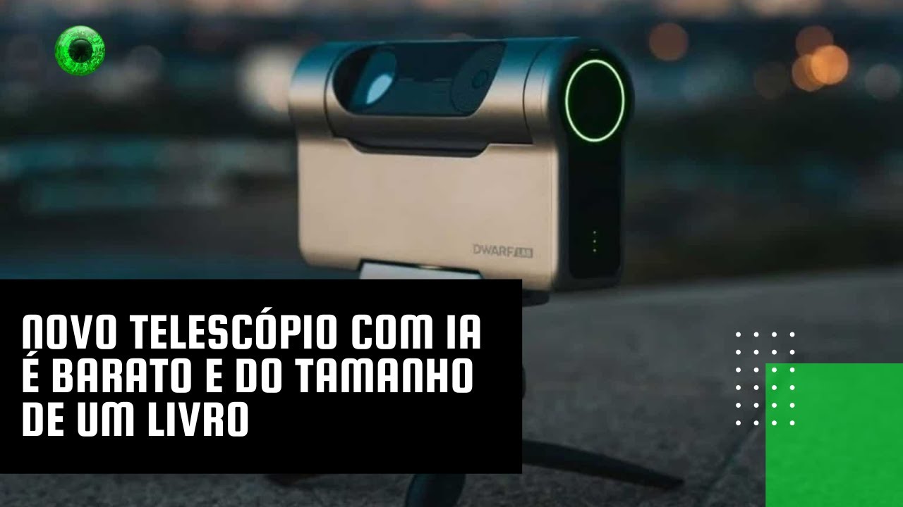 Novo telescópio com IA é barato e do tamanho de um livro