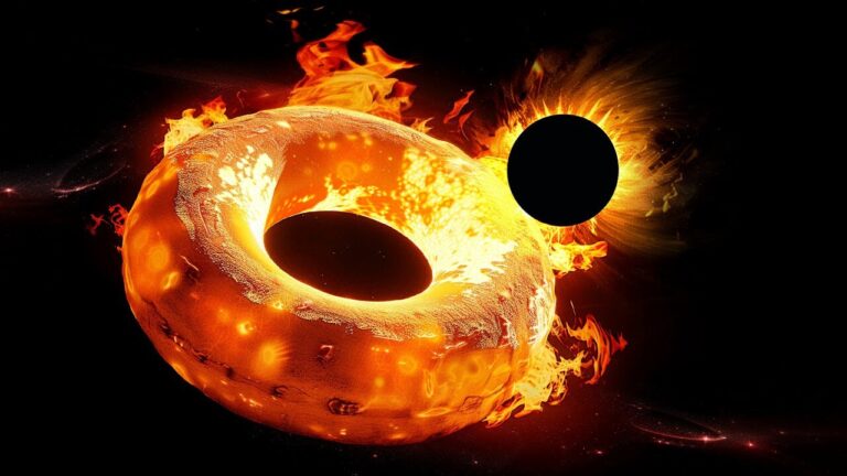 O que acontece quando um buraco negro encontra o sol