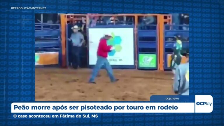 Peão morre após ser pisoteado por touro em Fátima do Sul, MS