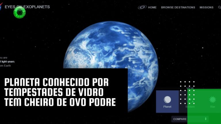 Planeta conhecido por tempestades de vidro tem cheiro de ovo podre