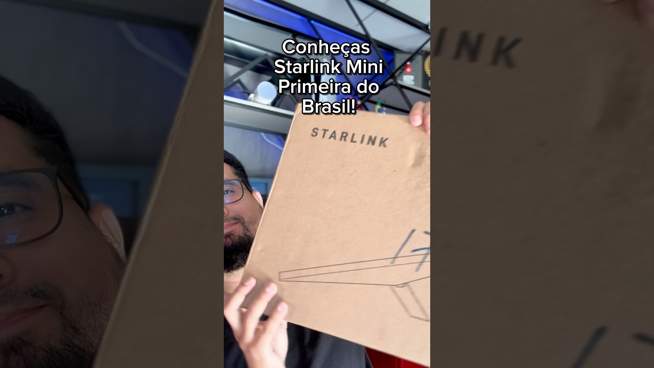 Unbox da Starlink Mini primeira no Brasil