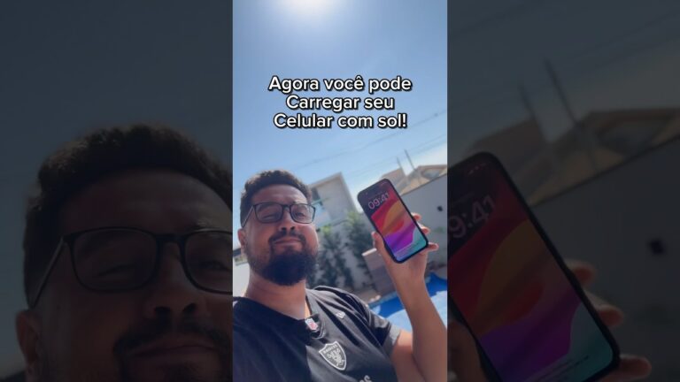 Você vai carregar seu celular com sol agora