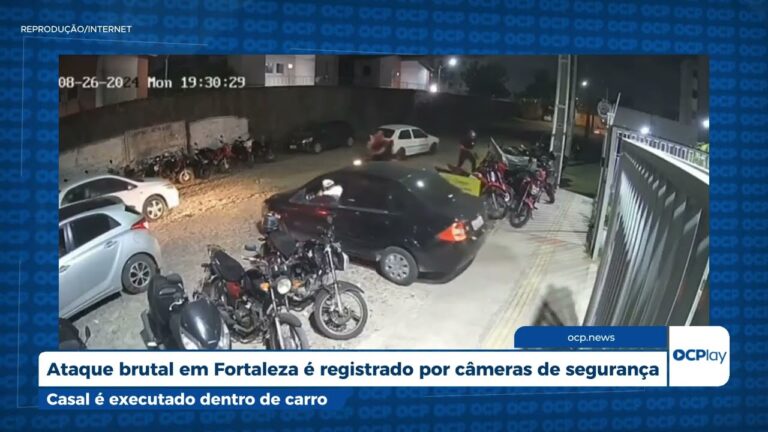 Ataque brutal em Fortaleza é registrado por câmeras de segurança