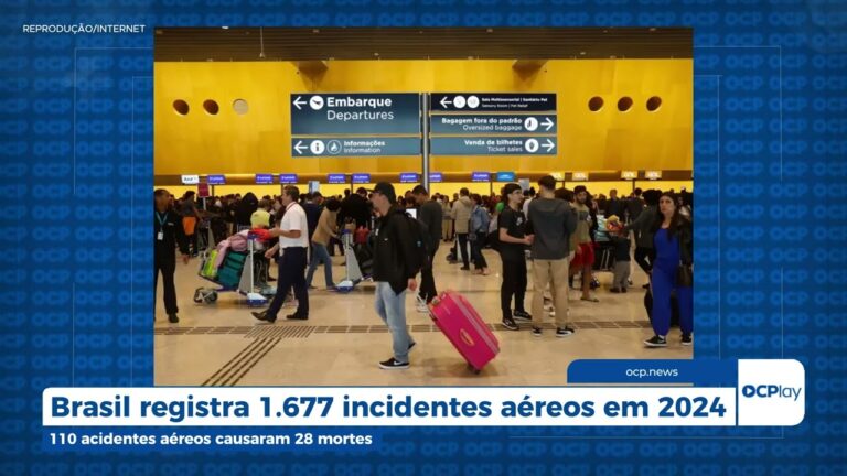Brasil registra 1.677 incidentes aéreos em 2024