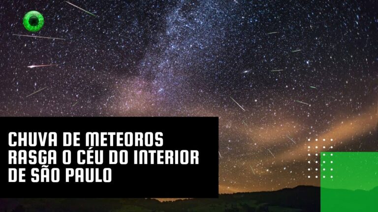 Chuva de meteoros rasga o céu do interior de São Paulo