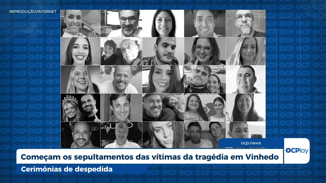 Começam os sepultamentos das vítimas da tragédia em Vinhedo