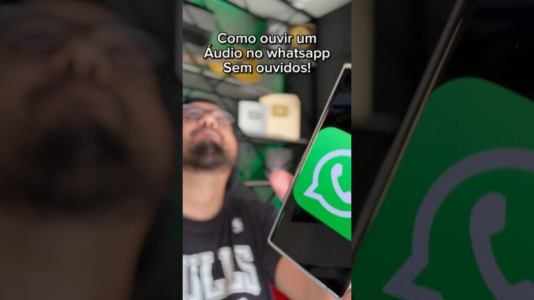 Como ouvir um áudio no WhatsApp sem dar play