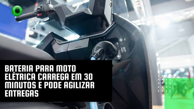 Bateria para moto elétrica carrega em 30 minutos e pode agilizar entregas