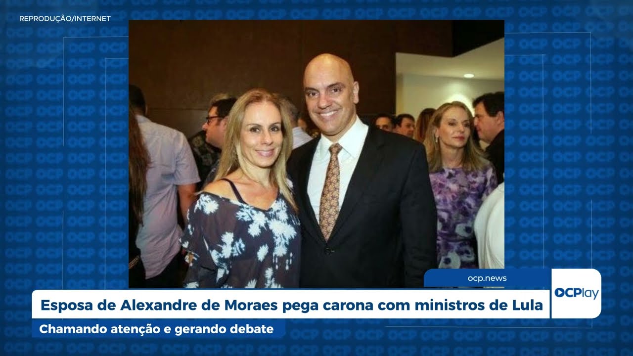 Esposa de Alexandre de Moraes pega carona com ministros de Lula