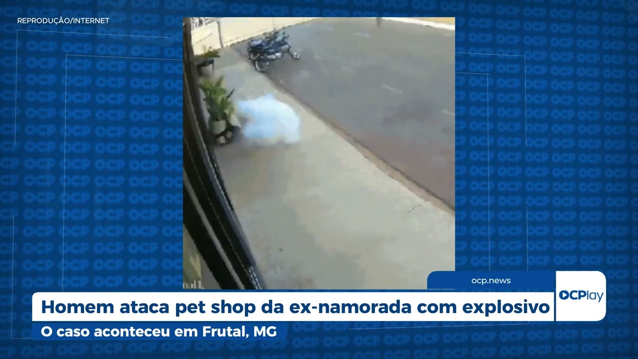 Homem ataca pet shop da ex-namorada com explosivo