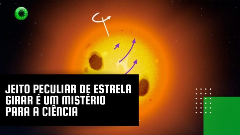 Jeito peculiar de estrela girar é um mistério para a ciência