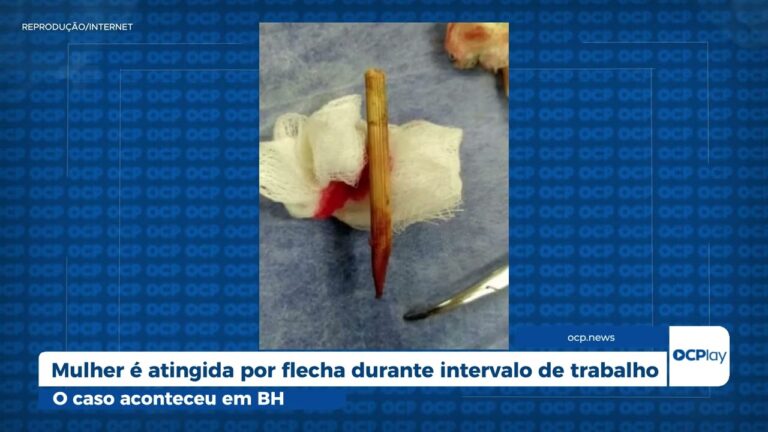 Mulher é atingida por flecha durante intervalo de trabalho
