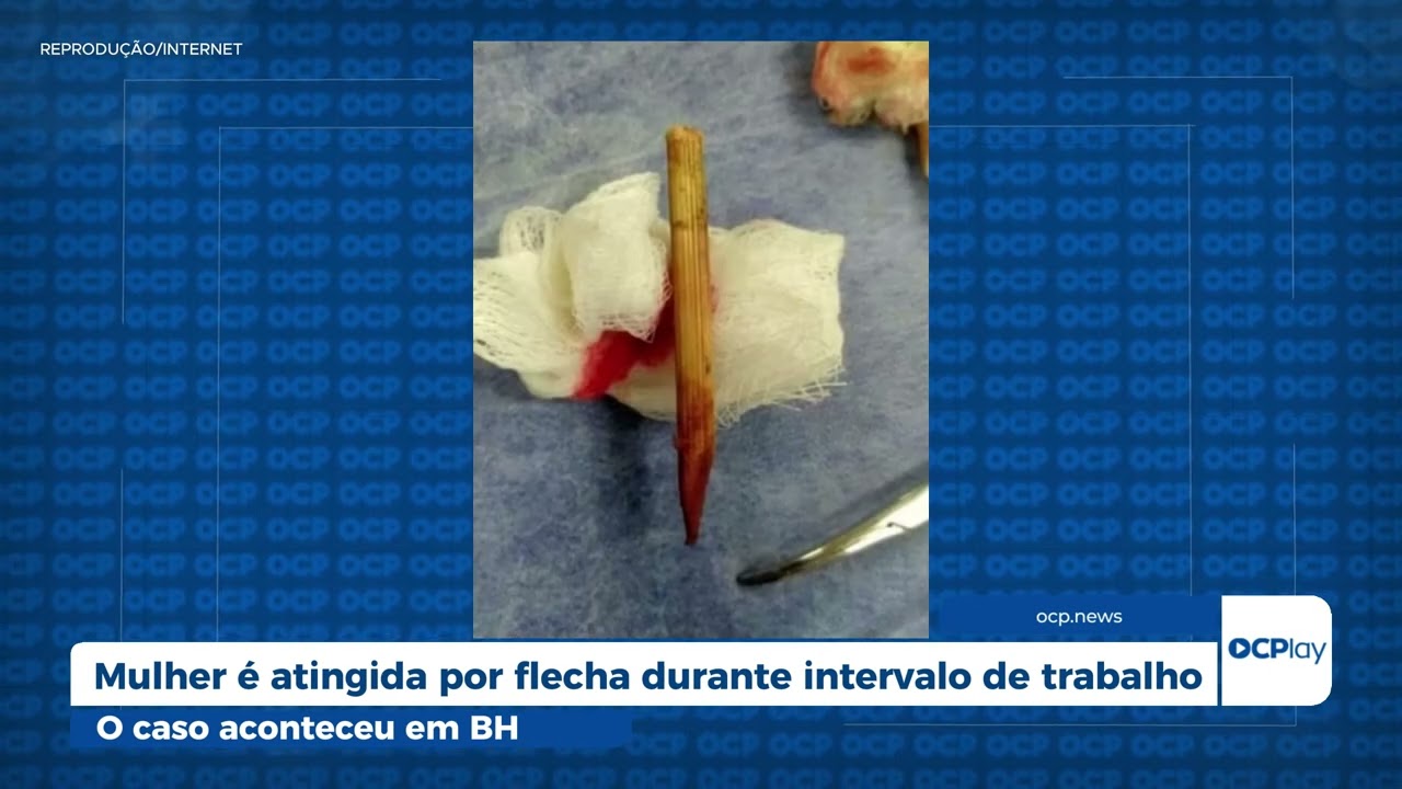 Mulher é atingida por flecha durante intervalo de trabalho