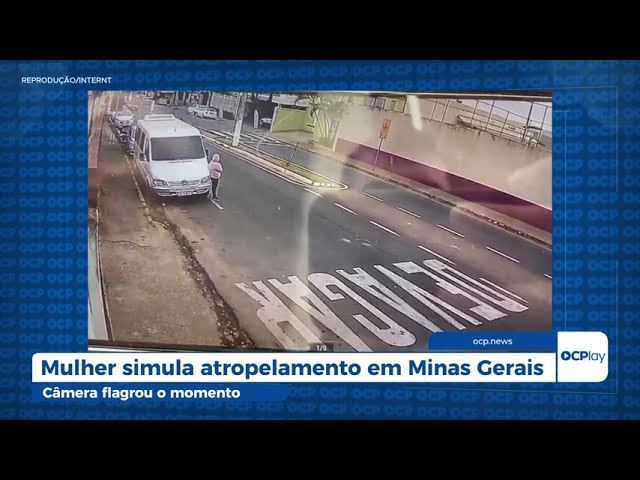 Mulher simula atropelamento em Minas Gerais