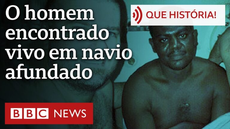 O homem encontrado vivo em navio afundado