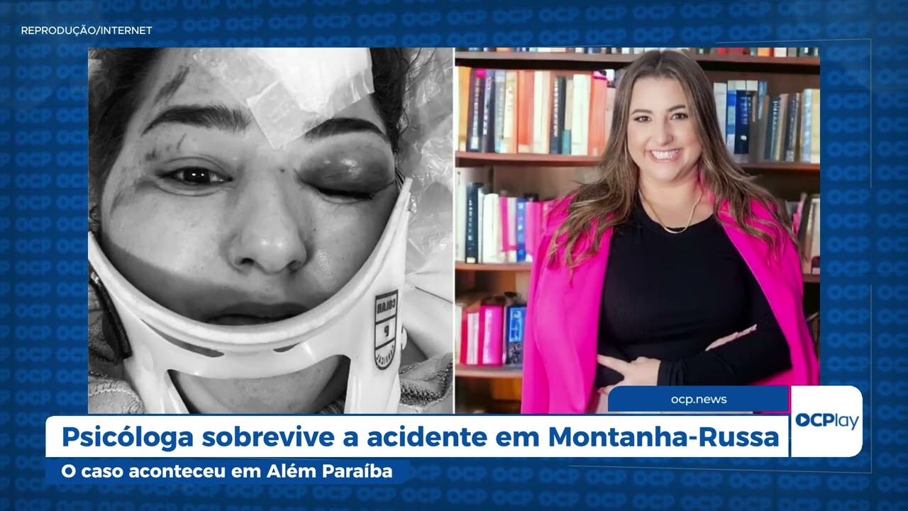 Psicóloga sobrevive a acidente em Montanha-Russa