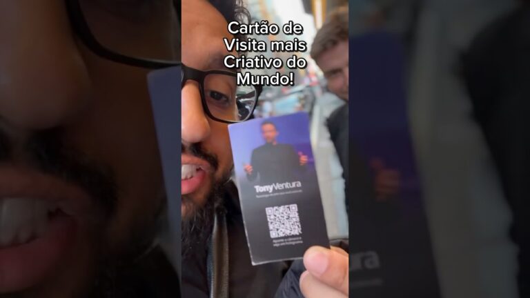 Cartão de visitas com Realidade aumentada