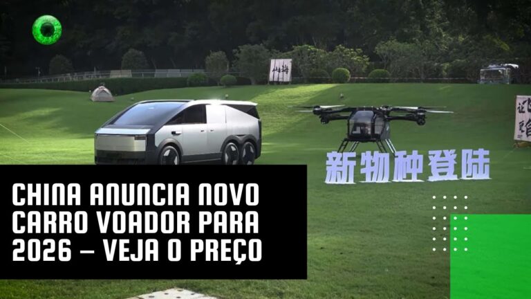 China anuncia novo carro voador para 2026 – veja o preço