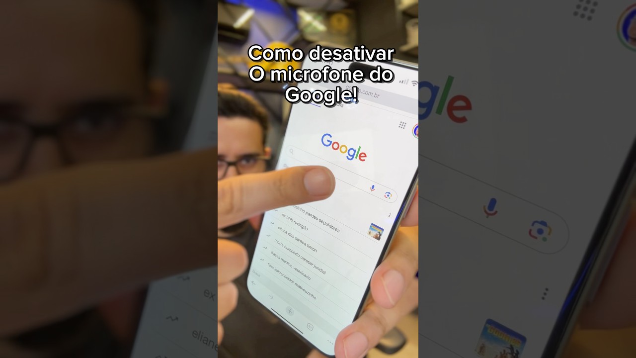 Como desativar o microfone do google