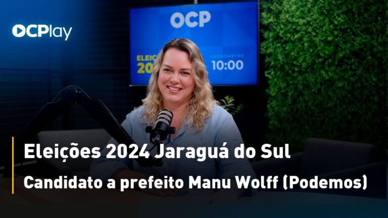Eleições 2024 Jaraguá do Sul - Candidata a prefeita Manu Wolff (Podemos)