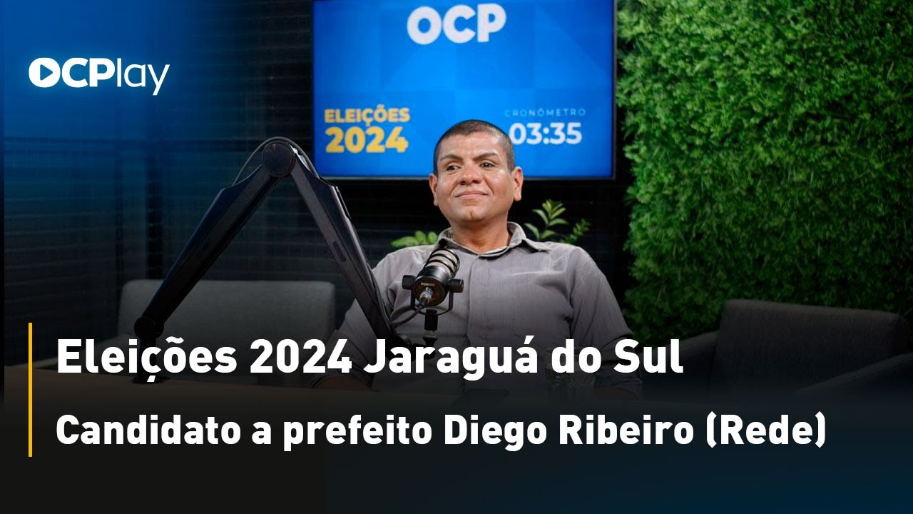 Eleições 2024 Jaraguá do Sul - Candidato a prefeito Diego Ribeiro (Rede)