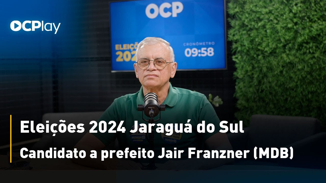 Eleições 2024 Jaraguá do Sul - Candidato a prefeito Jair Franzner (MDB)