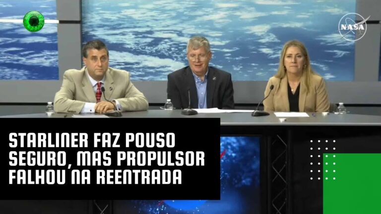 Starliner faz pouso seguro, mas propulsor falhou na reentrada