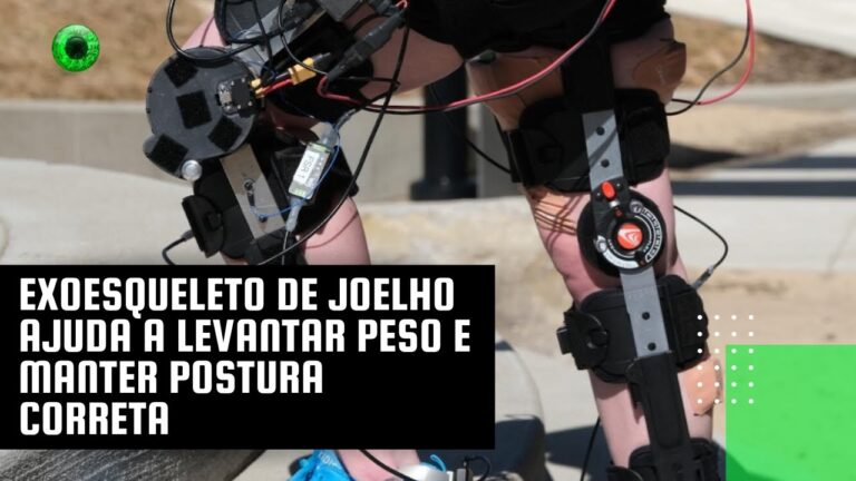 Exoesqueleto de joelho ajuda a levantar peso e manter postura correta