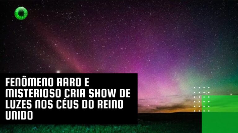 Fenômeno raro e misterioso cria show de luzes nos céus do Reino Unido