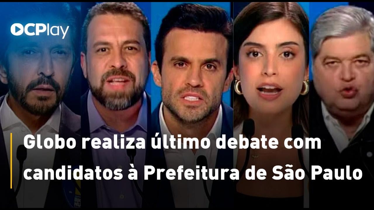 Globo realiza debate com candidatos à Prefeitura de SP nesta quinta