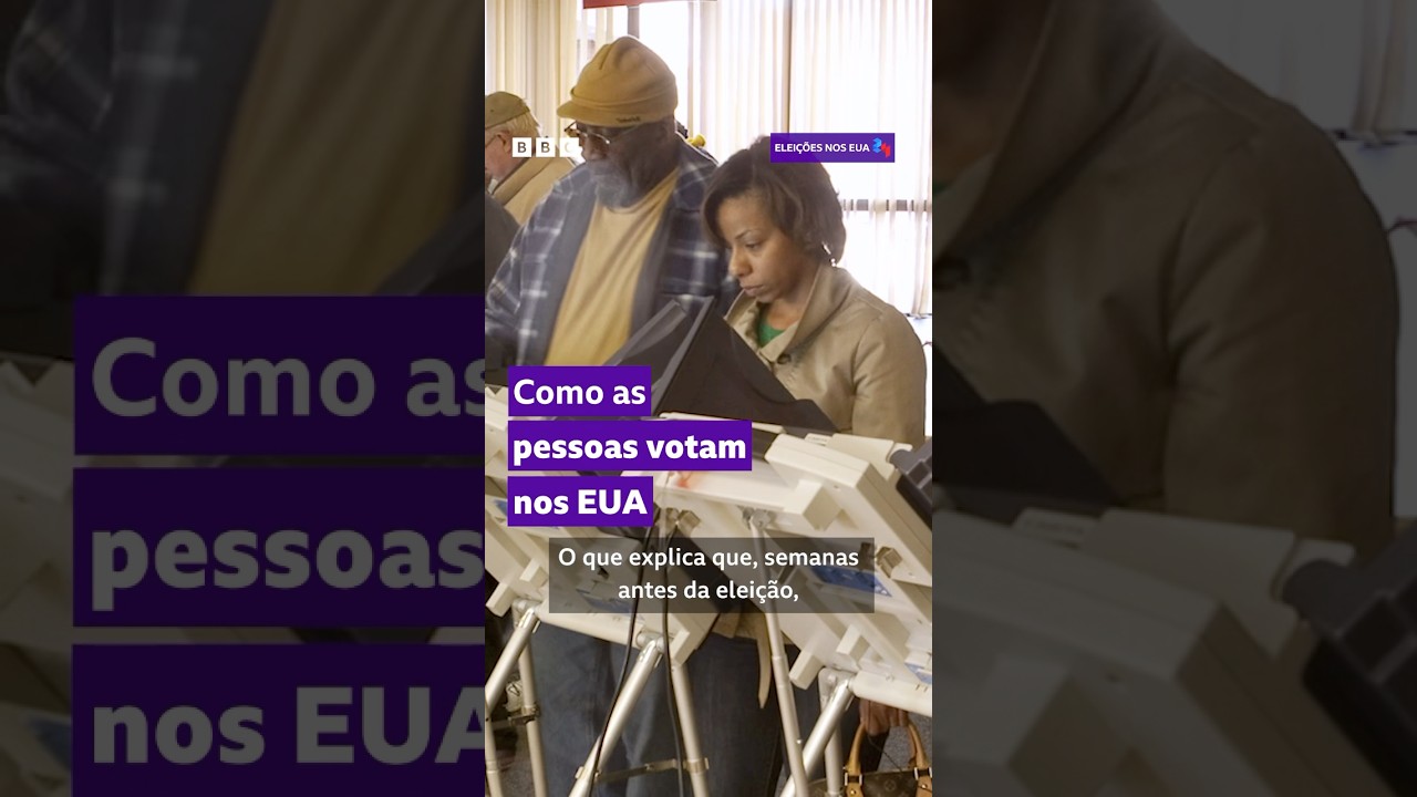 Correio, cédula de papel, urna eletrônica... as formas de votar nos EUA #bbcnewsbrasil #eleicoeseua