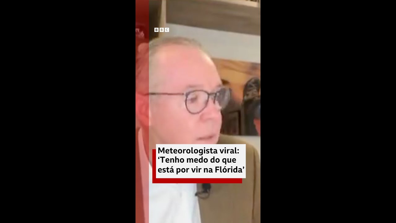 'Tenho medo do que está por vir na Flórida', diz meteorologista que viralizou