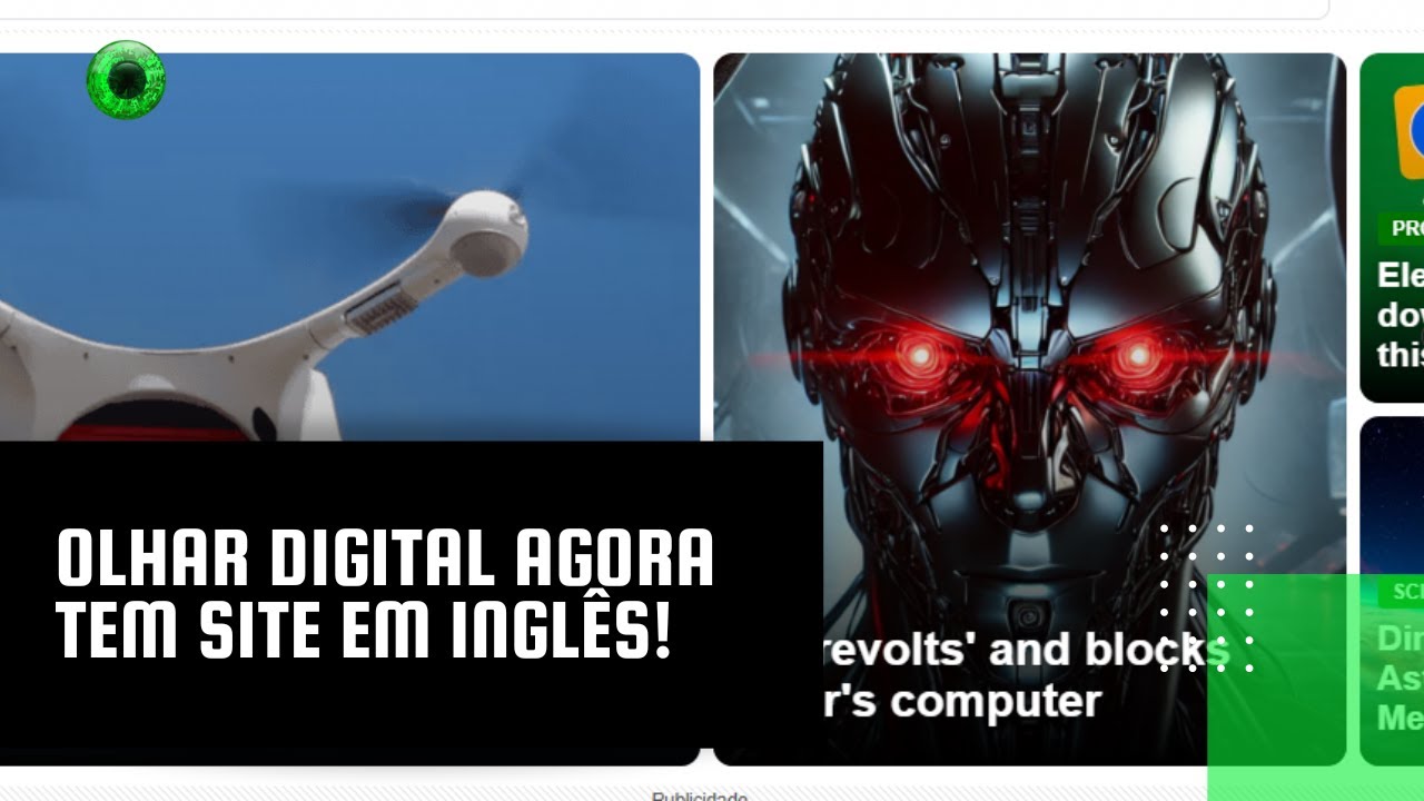 Olhar Digital agora tem site em inglês!