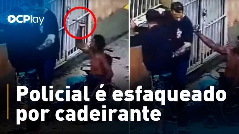 Policial é esfaqueado por cadeirante durante abordagem