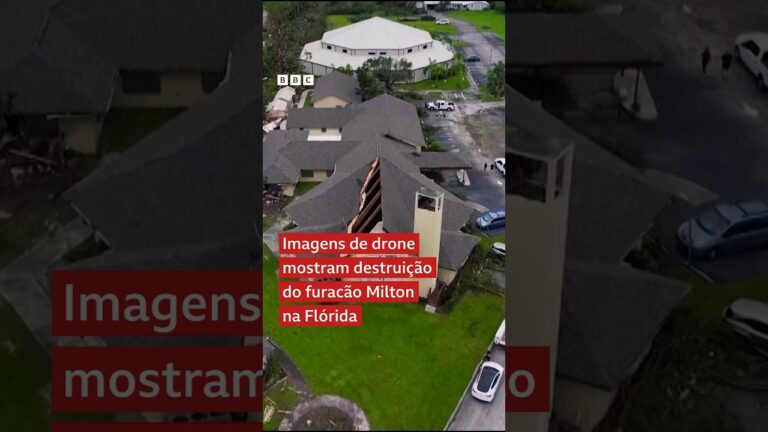 Furacão Milton deixa destruição ao passar pela Flórida; veja imagens de drones da agência Reuters