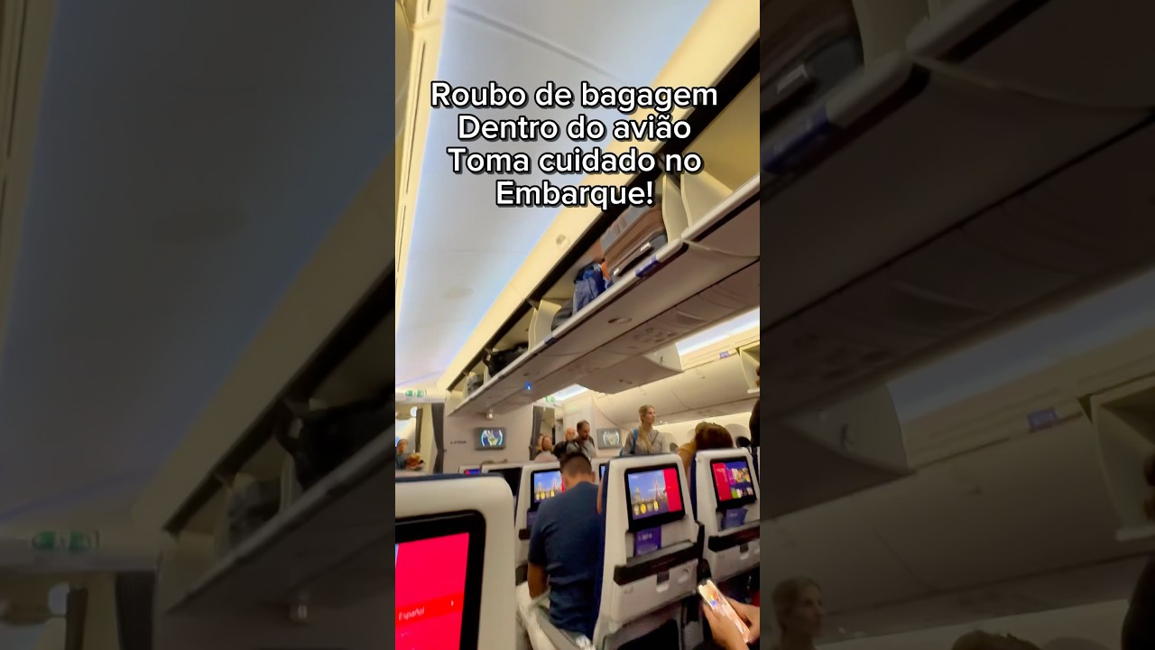 Cuidado com esse novo tipo de roubo dentro do avião na hora do embarque