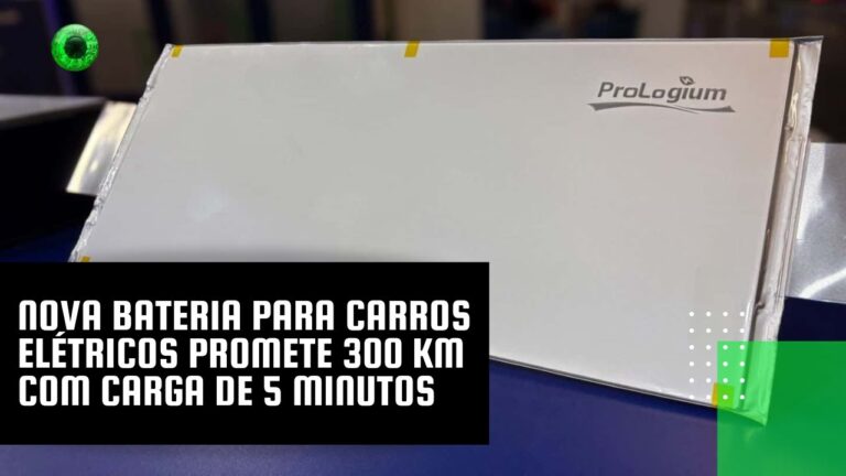 Nova bateria para carros elétricos promete 300 km com carga de 5 minutos