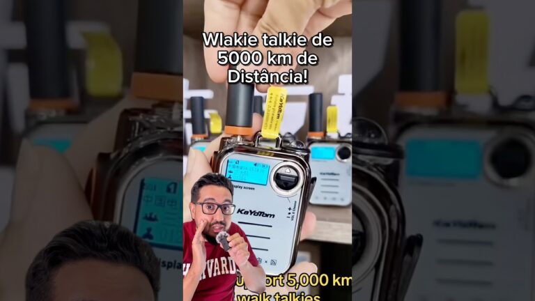 Walkie-Talkie que consegue alcançar 5000 km de distância